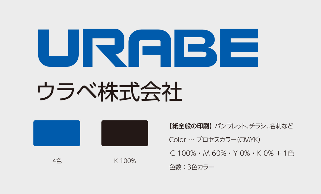 ウラベ(株)様の紙媒体用レギュレーション